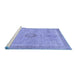 Sideview of Machine Washable Oriental Blue Modern Rug, wshabs5677blu