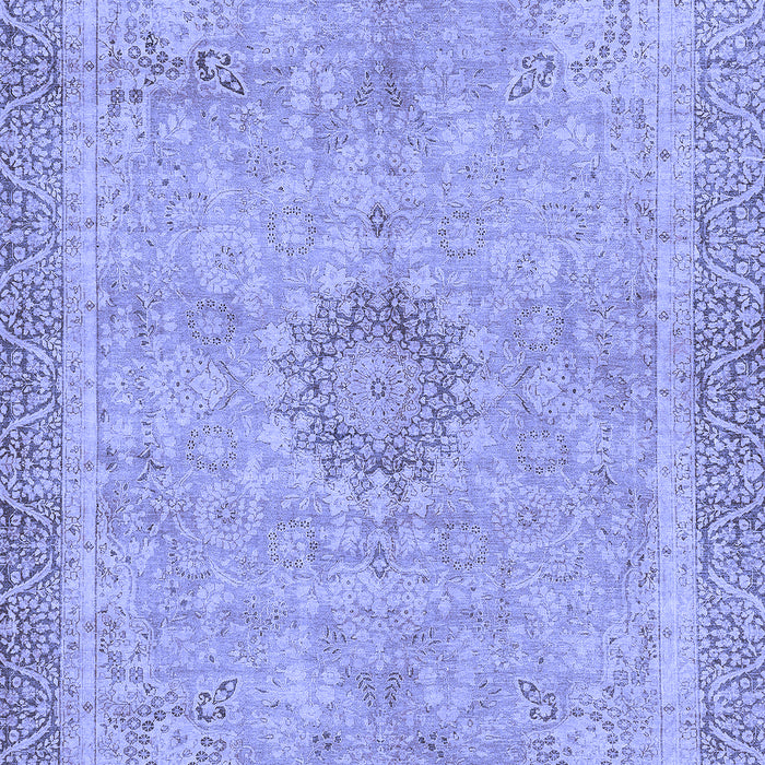 Machine Washable Oriental Blue Modern Rug, wshabs5677blu