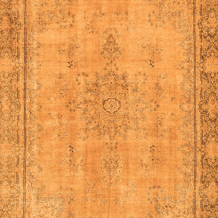 Machine Washable Oriental Orange Modern Area Rugs, wshabs5678org