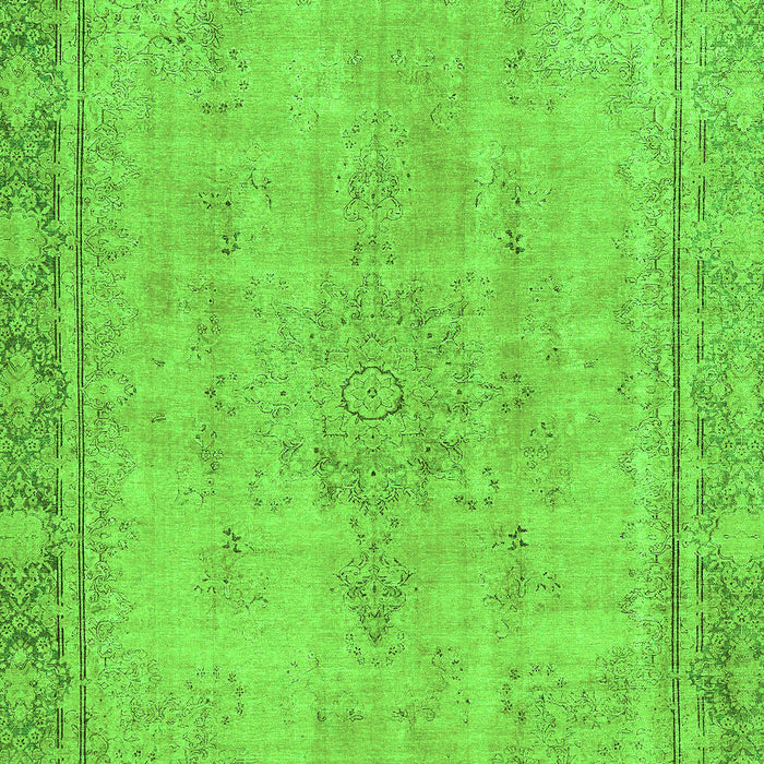 Machine Washable Oriental Green Modern Area Rugs, wshabs5678grn