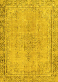 Oriental Yellow Modern Rug, abs5678yw