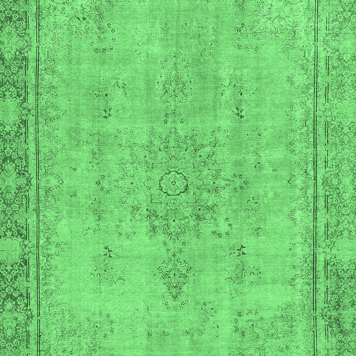 Machine Washable Oriental Emerald Green Modern Area Rugs, wshabs5678emgrn