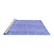 Sideview of Machine Washable Oriental Blue Modern Rug, wshabs5678blu