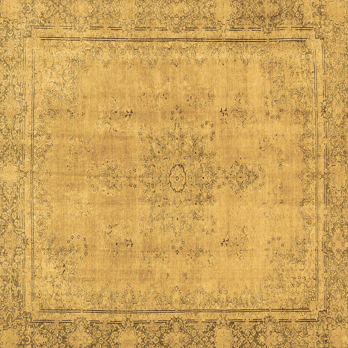 Square Machine Washable Oriental Brown Modern Rug, wshabs5678brn