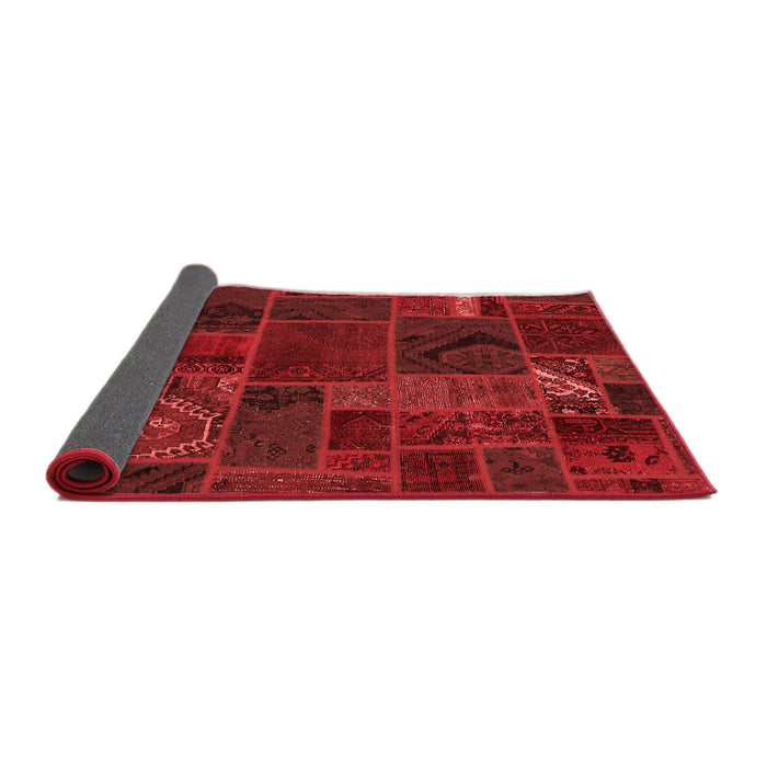 Patchwork Red Transitional Area Rugs