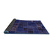 Sideview of Patchwork Blue Transitional Rug, abs567blu