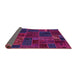 Sideview of Patchwork Pink Transitional Rug, abs567pnk