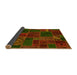 Sideview of Patchwork Yellow Transitional Rug, abs567yw