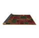 Sideview of Patchwork Brown Transitional Rug, abs567brn