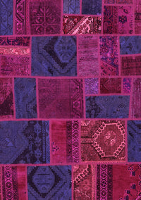 Patchwork Pink Transitional Rug, abs567pnk