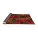 Sideview of Patchwork Orange Transitional Rug, abs567org