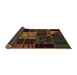 Sideview of Patchwork Brown Transitional Rug, abs568brn