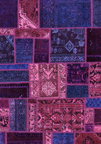 Patchwork Purple Transitional Rug, abs568pur