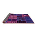 Sideview of Patchwork Purple Transitional Rug, abs568pur