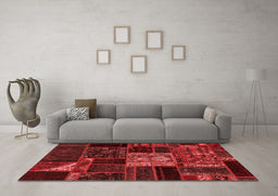 Transitional Red Washable Rugs