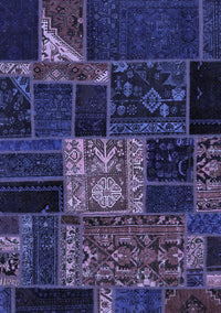 Patchwork Blue Transitional Rug, abs568blu