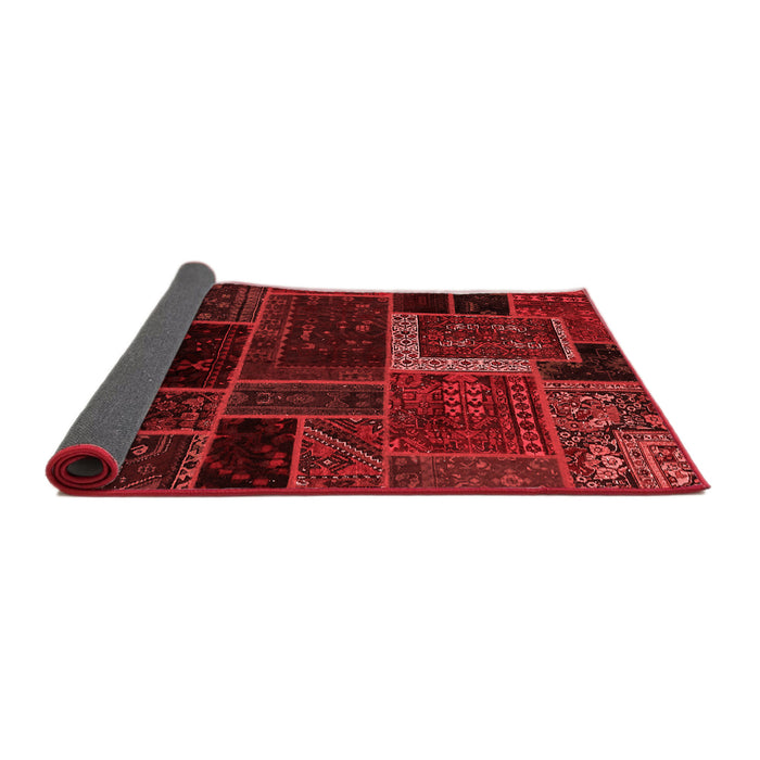 Patchwork Red Transitional Area Rugs