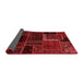 Patchwork Red Transitional Area Rugs