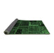 Sideview of Patchwork Emerald Green Transitional Rug, abs569emgrn