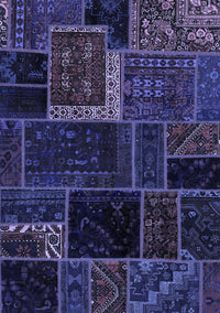 Patchwork Blue Transitional Rug, abs569blu