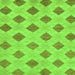 Square Abstract Green Modern Rug, abs56grn