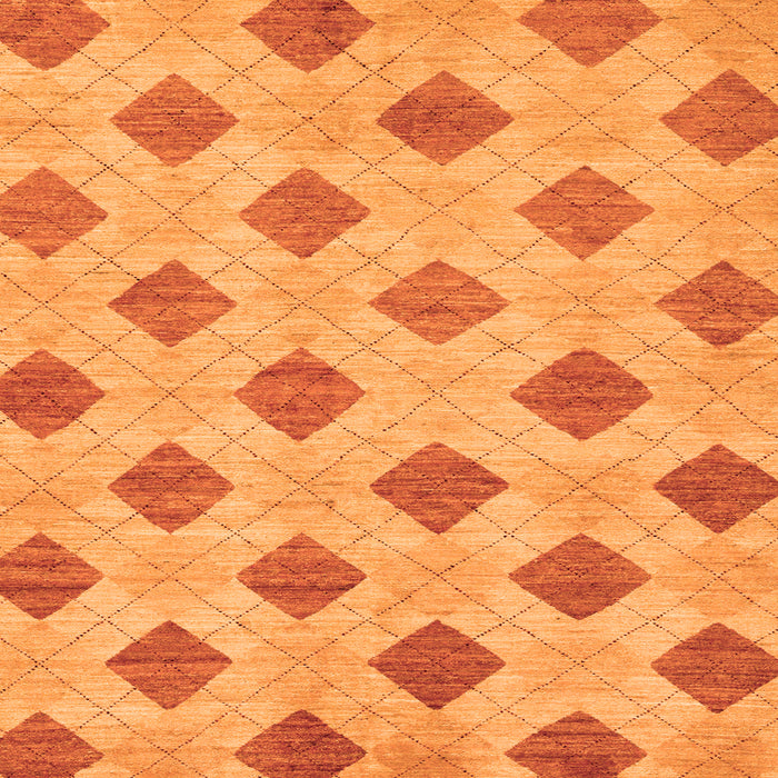 Square Abstract Orange Modern Rug, abs56org