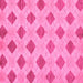 Square Abstract Pink Modern Rug, abs56pnk