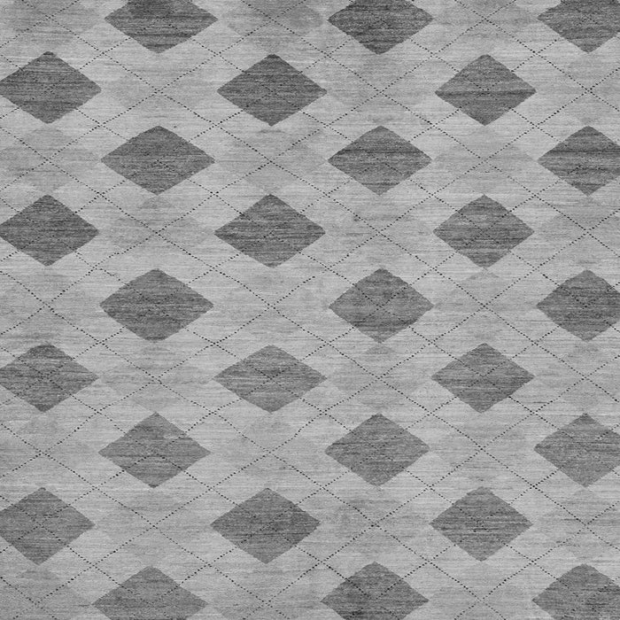 Square Abstract Gray Modern Rug, abs56gry