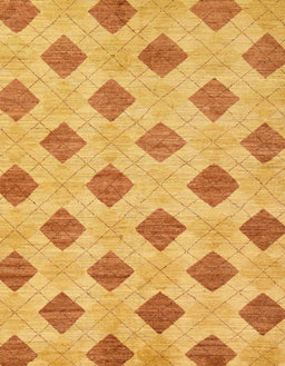 Abstract Deep Yellow Modern Rug, abs56
