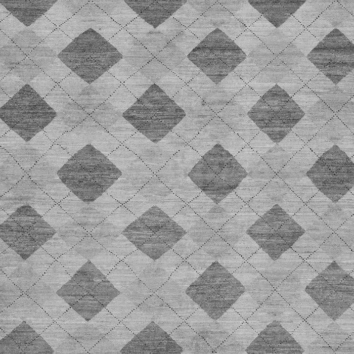 Machine Washable Abstract Gray Modern Rug, wshabs56gry