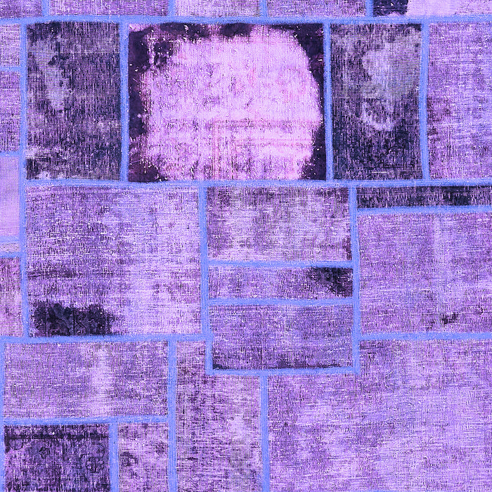 Patchwork Purple Transitional Rug, abs570pur