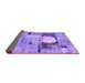 Sideview of Patchwork Purple Transitional Rug, abs570pur