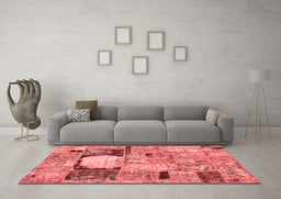 Transitional Red Washable Rugs