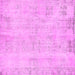 Square Abstract Pink Modern Rug, abs571pnk