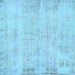 Square Abstract Light Blue Modern Rug, abs571lblu