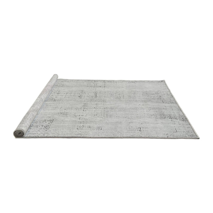 Sideview of Machine Washable Abstract Gray Modern Rug, wshabs571gry