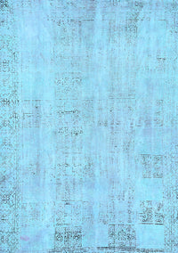 Abstract Light Blue Modern Rug, abs571lblu