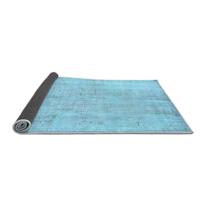 Sideview of Abstract Light Blue Modern Rug, abs571lblu