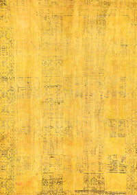 Abstract Yellow Modern Rug, abs571yw