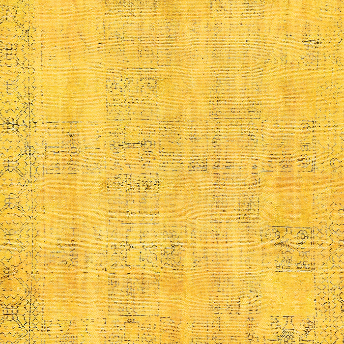 Abstract Yellow Modern Rug, abs571yw
