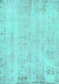 Abstract Turquoise Modern Rug, abs571turq