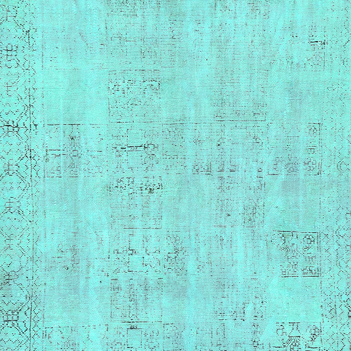 Abstract Turquoise Modern Rug, abs571turq