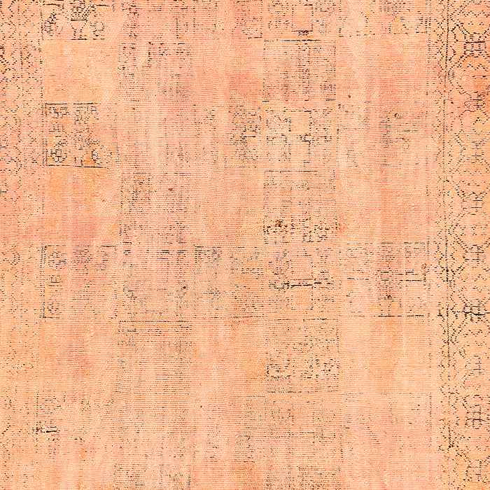 Machine Washable Abstract Orange Modern Area Rugs, wshabs571org