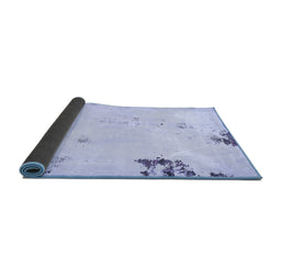 Sideview of Abstract Blue Modern Rug, abs572blu
