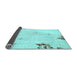 Sideview of Abstract Light Blue Modern Rug, abs572lblu