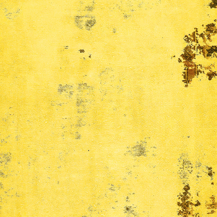 Machine Washable Abstract Yellow Modern Rug, wshabs572yw