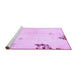 Sideview of Machine Washable Abstract Purple Modern Area Rugs, wshabs572pur