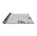 Sideview of Abstract Gray Modern Rug, abs572gry