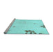 Sideview of Machine Washable Abstract Light Blue Modern Rug, wshabs572lblu