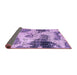 Sideview of Abstract Purple Modern Rug, abs573pur